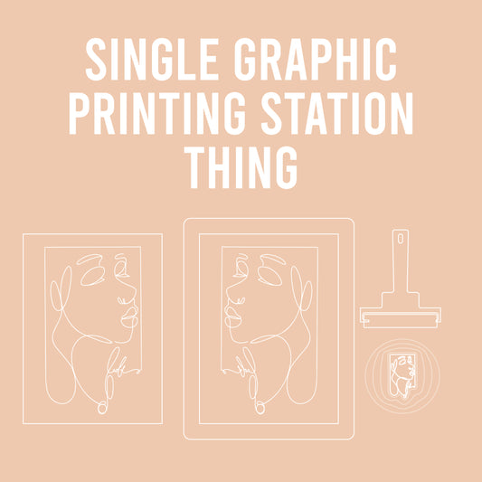 Alpha Thing: Single Graphic Printing Station Thing