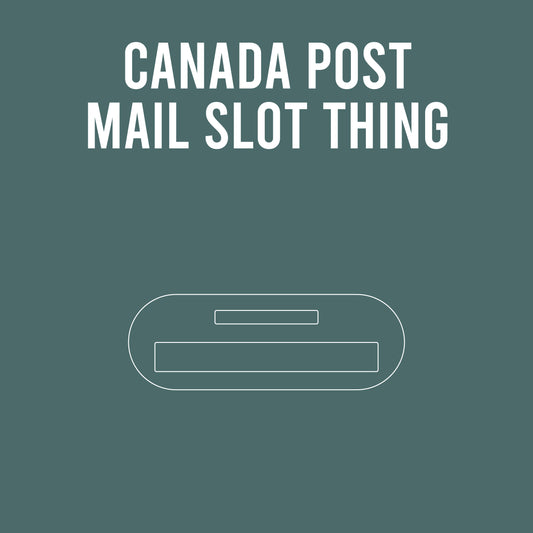 Alpha Thing: Canada Post Mail Slot Thing