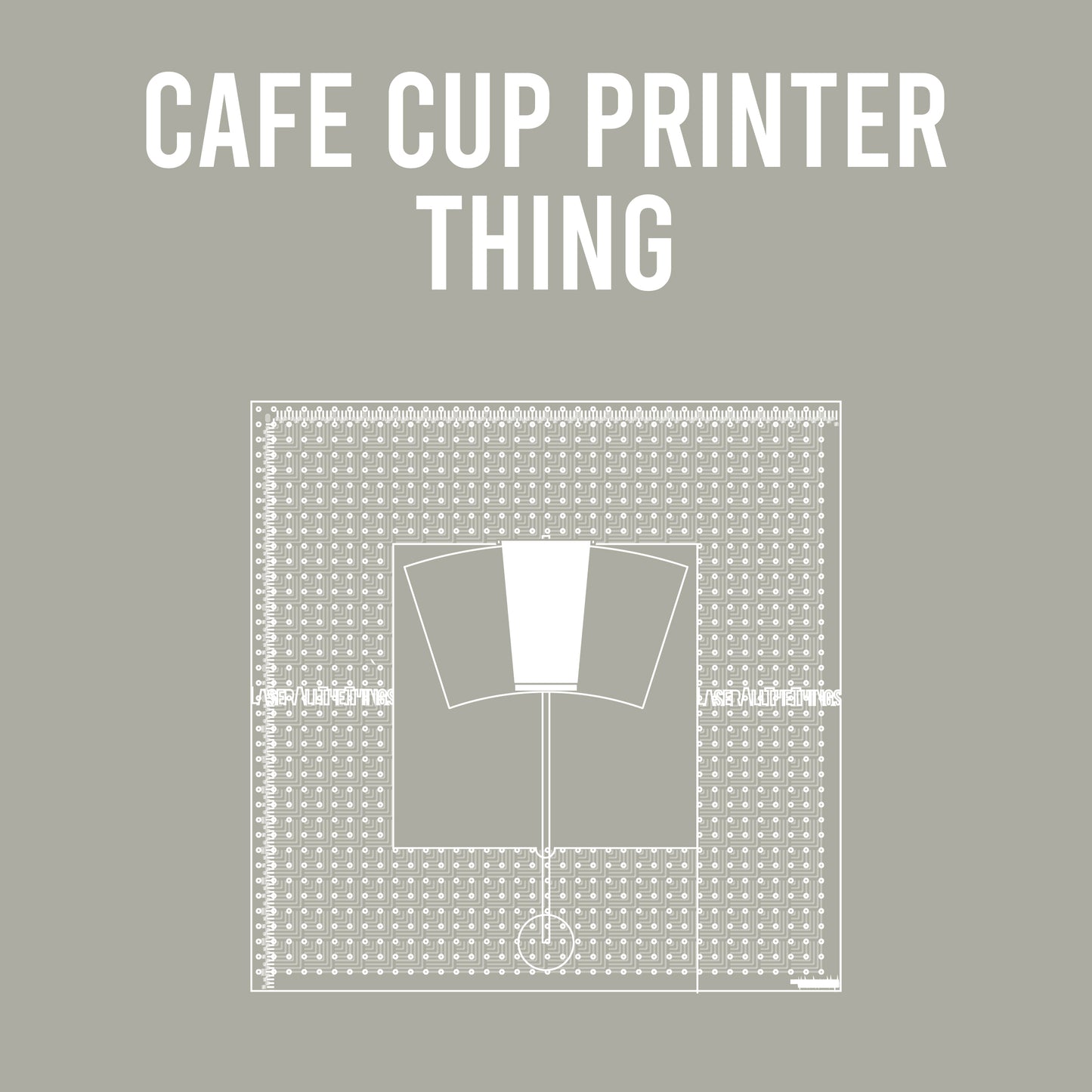 Alpha Thing: Cafe Cup Printing Artist's Station Thing