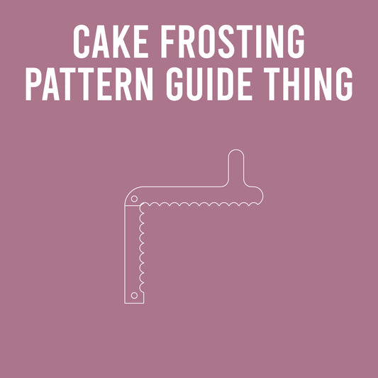 Alpha Thing: Cake Frosting Pattern Guide Thing