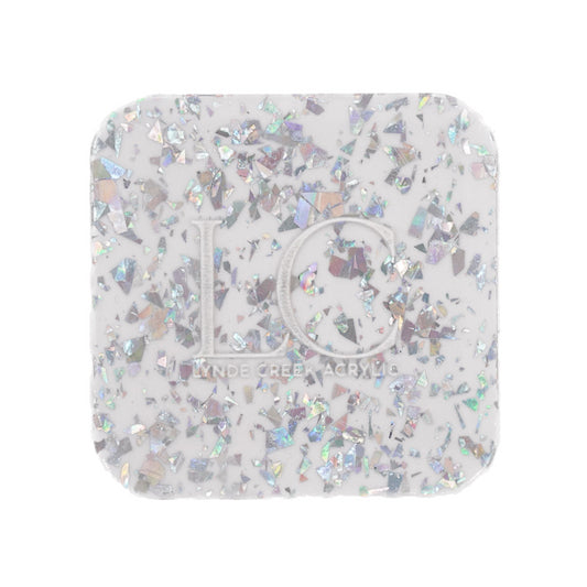 Glitter Clear Silver