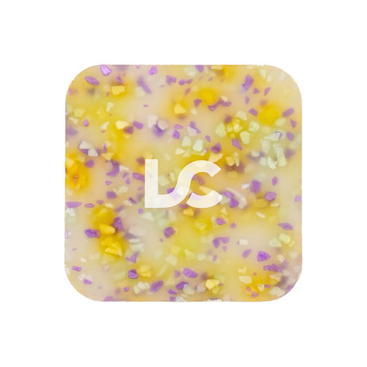 Glitter Yellow With Purple