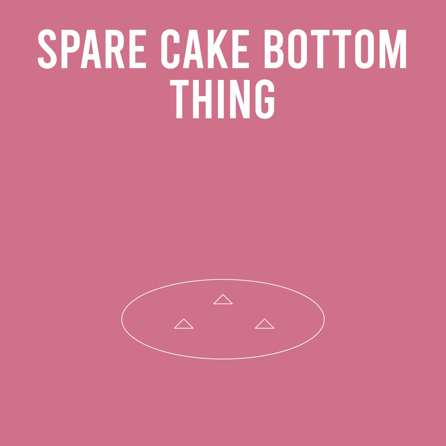 Alpha Thing: Spare Cake Bottom Plate Thing